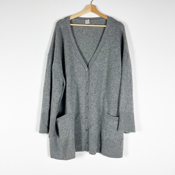 Toteme Sweaters Toteme Oversized Cashmere Cardigan Knit - Main Image